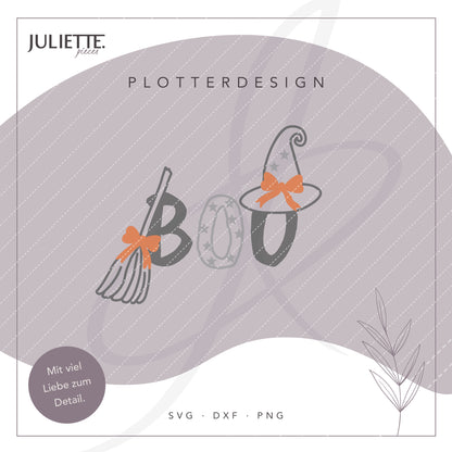 BOO - Cute Halloween Plotterdatei